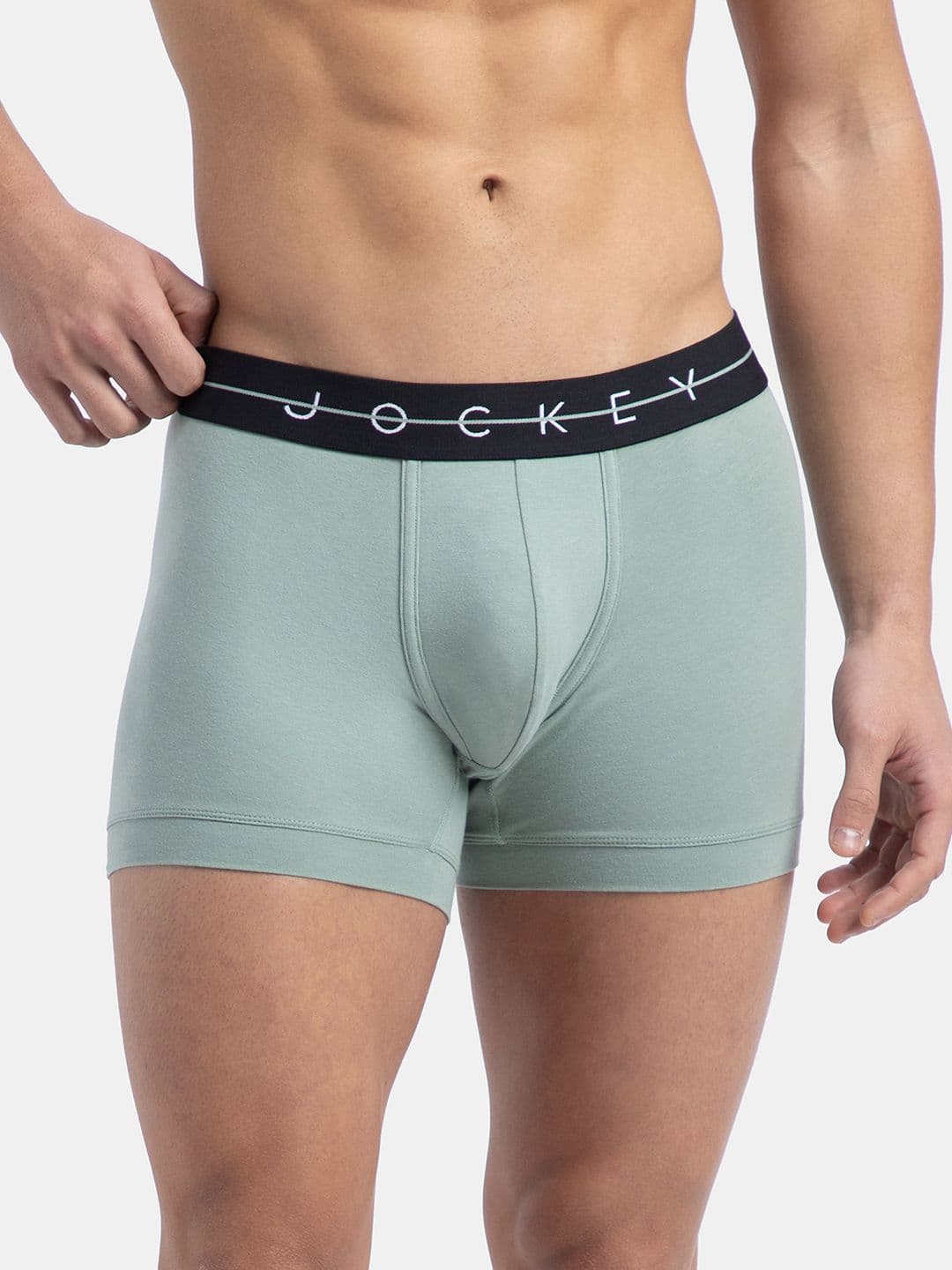 Jockey Super Combed Cotton Elastane Stretch Solid Trunk with Ultrasoft Waistband - NY16 - view 1