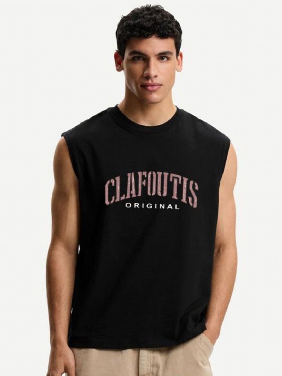 CLAFOUTIS Men Typography Printed Round Neck T-shirt - view 1