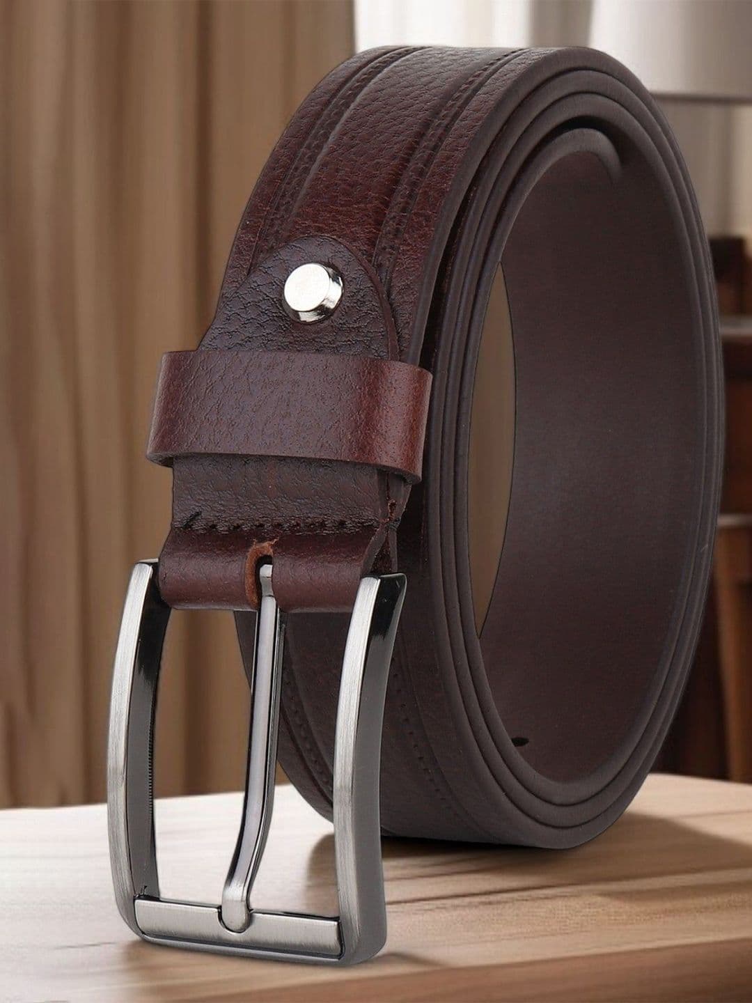 The Roadster Lifestyle Co Men Textured Formal Belt - view 1