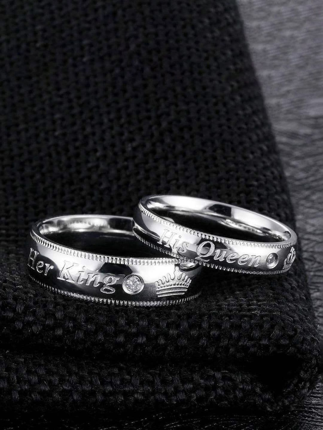 Ringzinnie Set Of 2 Stainless Steel Adjustable Finger Rings - view 1