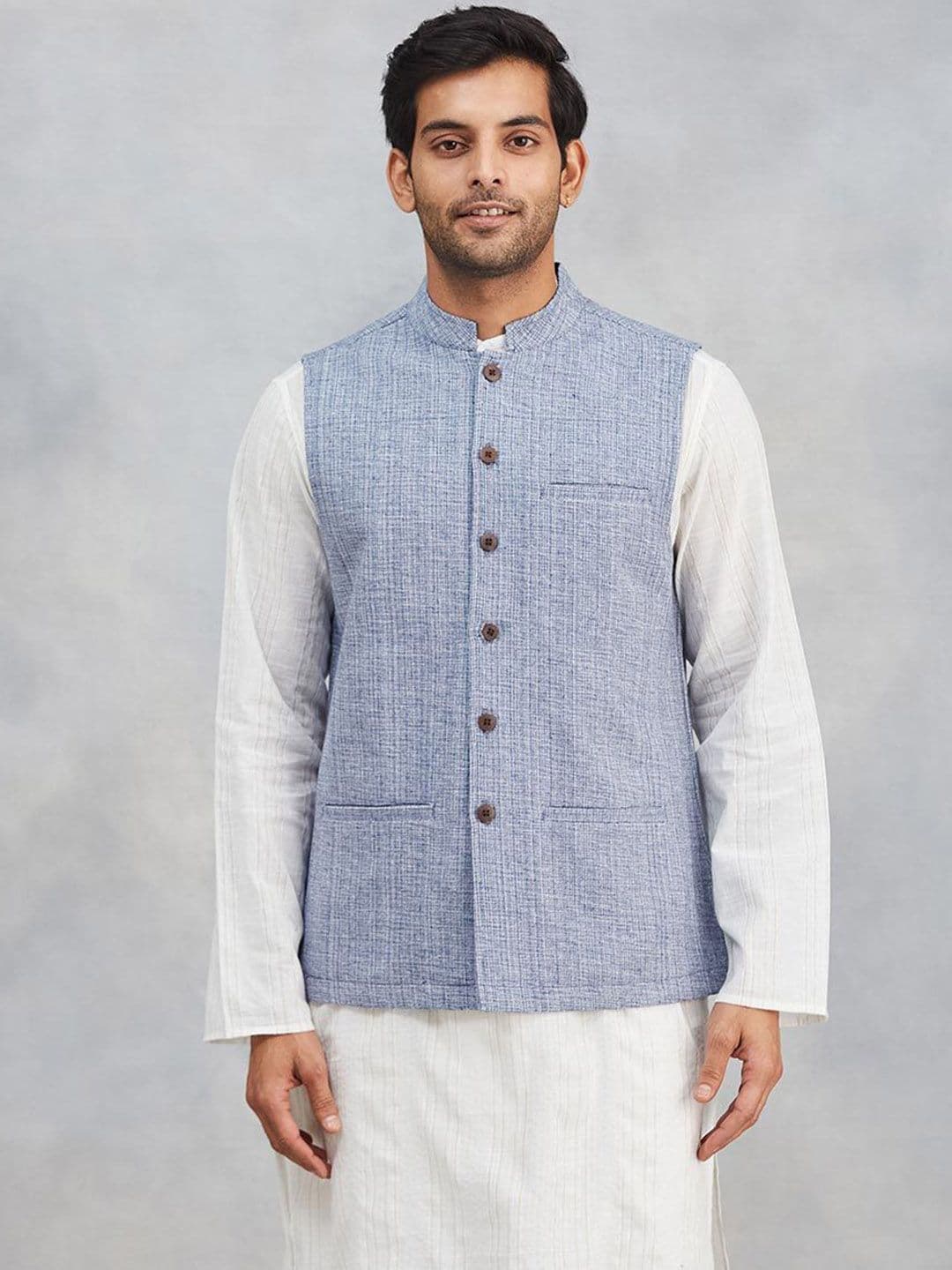 Fabindia Cotton Nehru Jacket - view 1
