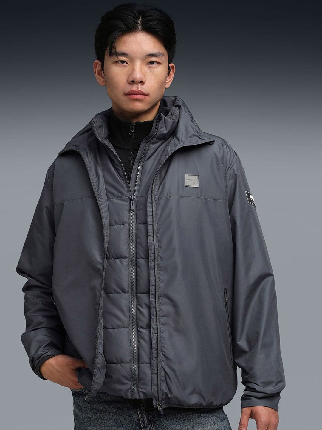 Puma Wardrobe Essentials Men's 2-In-1 Hooded Jacket - view 1