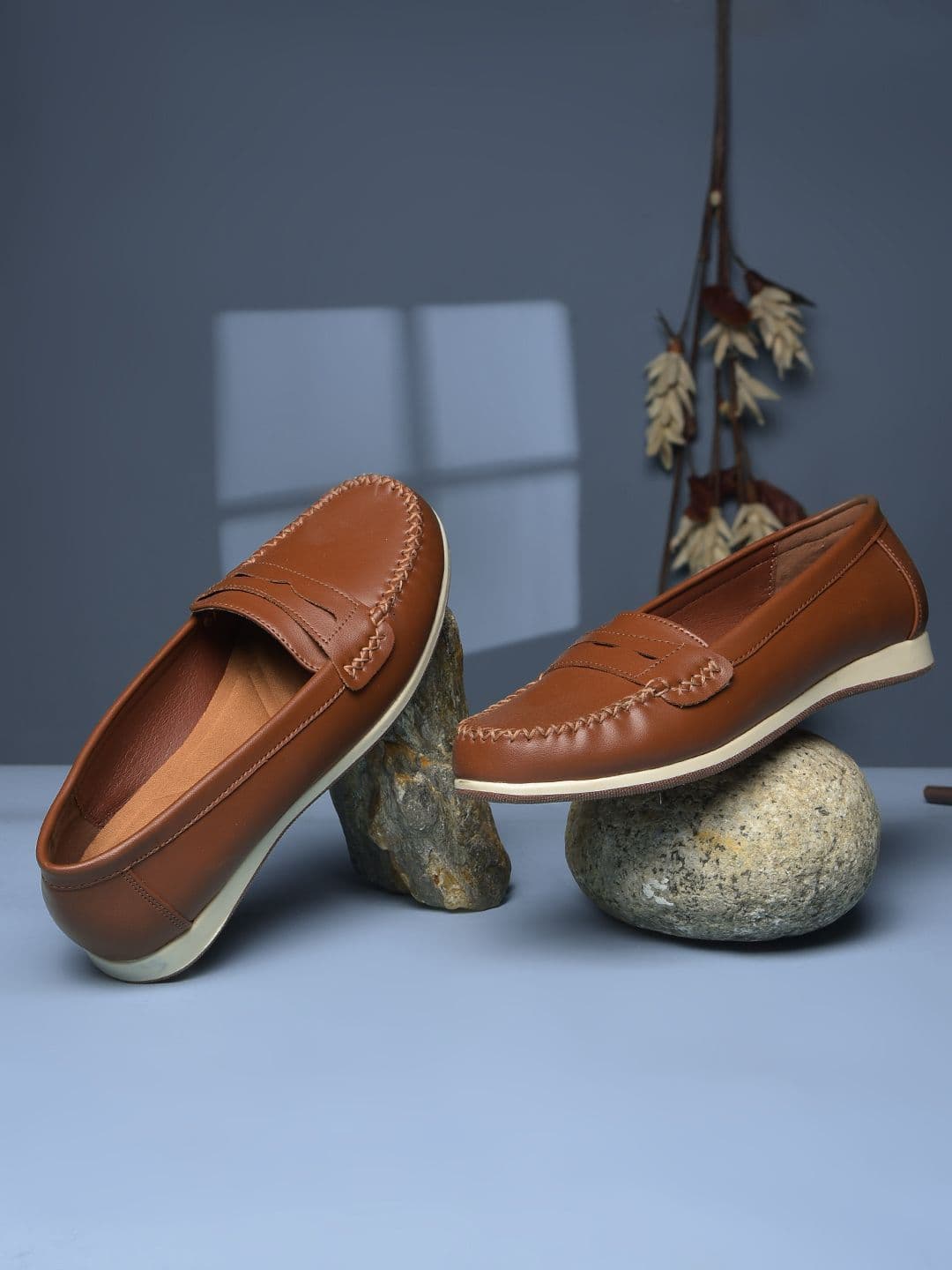 Bata Women Round Toe Penny Loafers - view 1