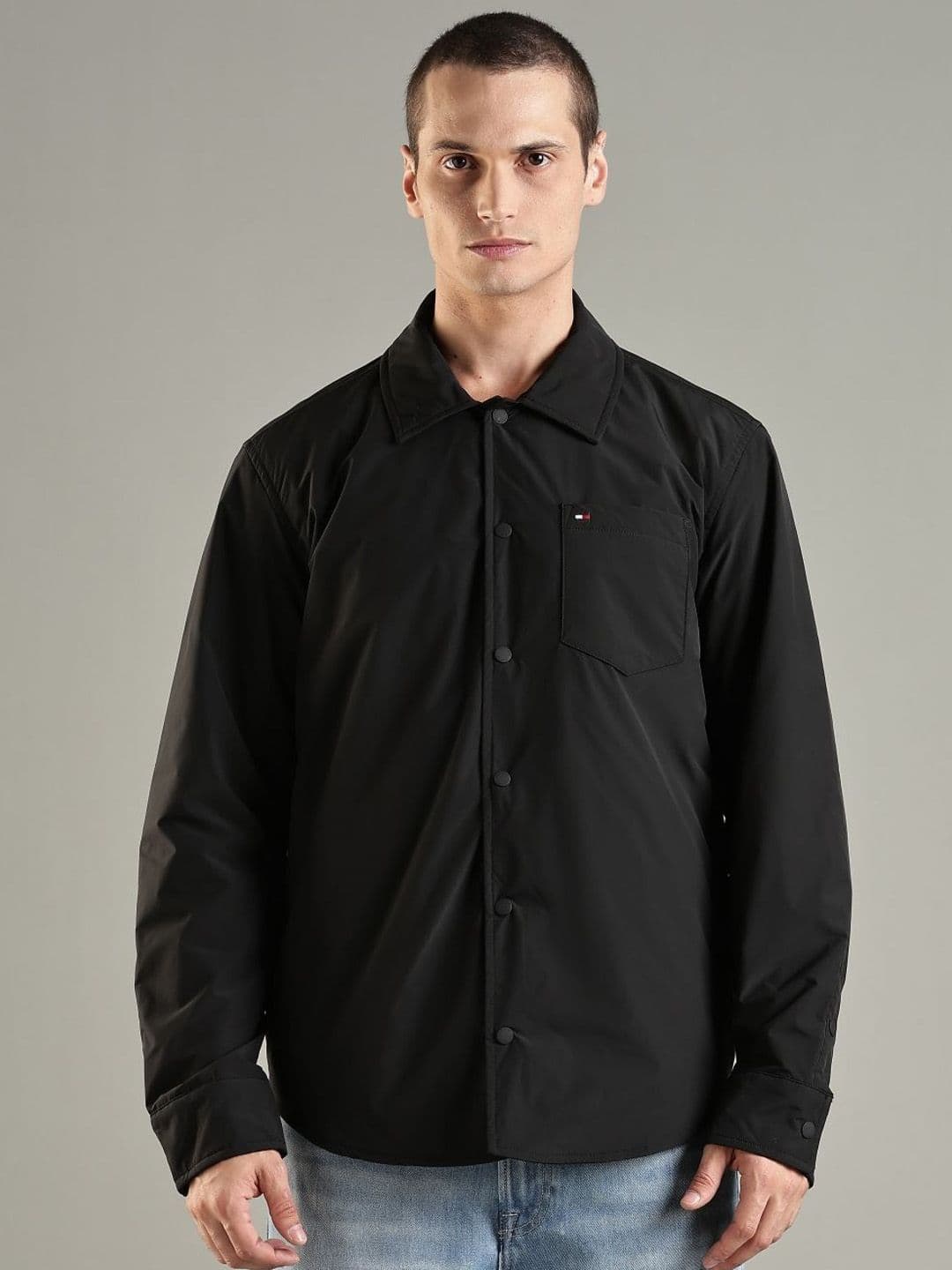 Tommy Hilfiger Geometric Spread Collar Tailored Jacket - view 1