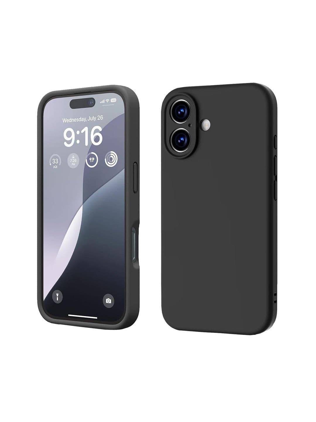 LIRAMARK Solid Printed iPhone 16 Plus Back Case Mobile Accessories - view 1