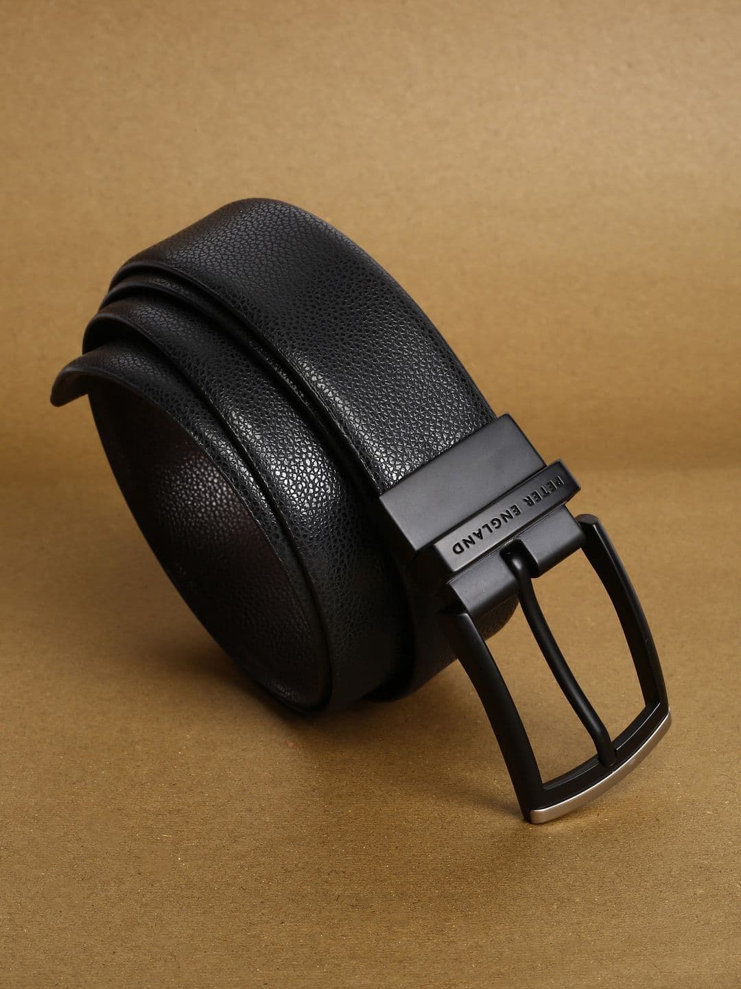 Peter England Men Textured Leather Formal Belt - view 1