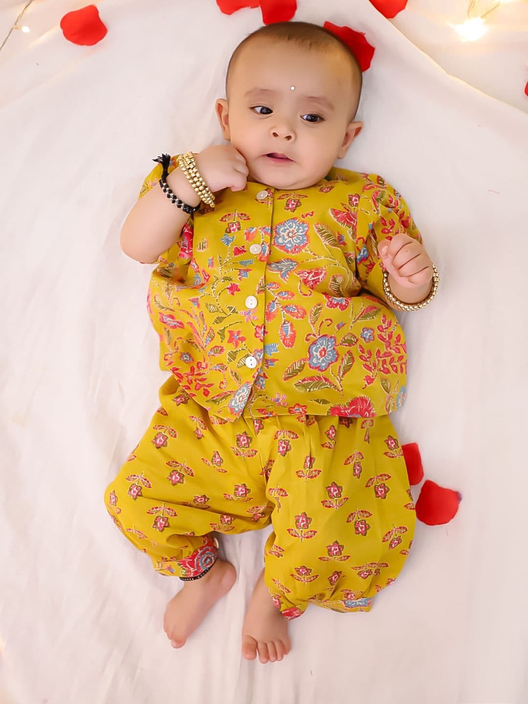 BownBee Girls Printed Shirt with Dhoti Pants - view 1