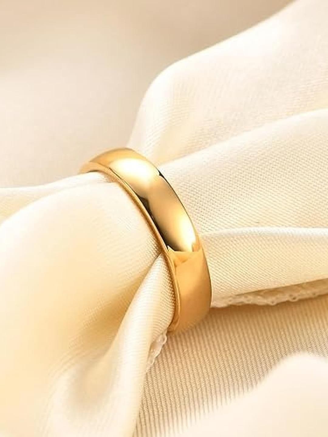 Lovemi Movements Gold-Plated Stainless Steel Finger Ring - view 1