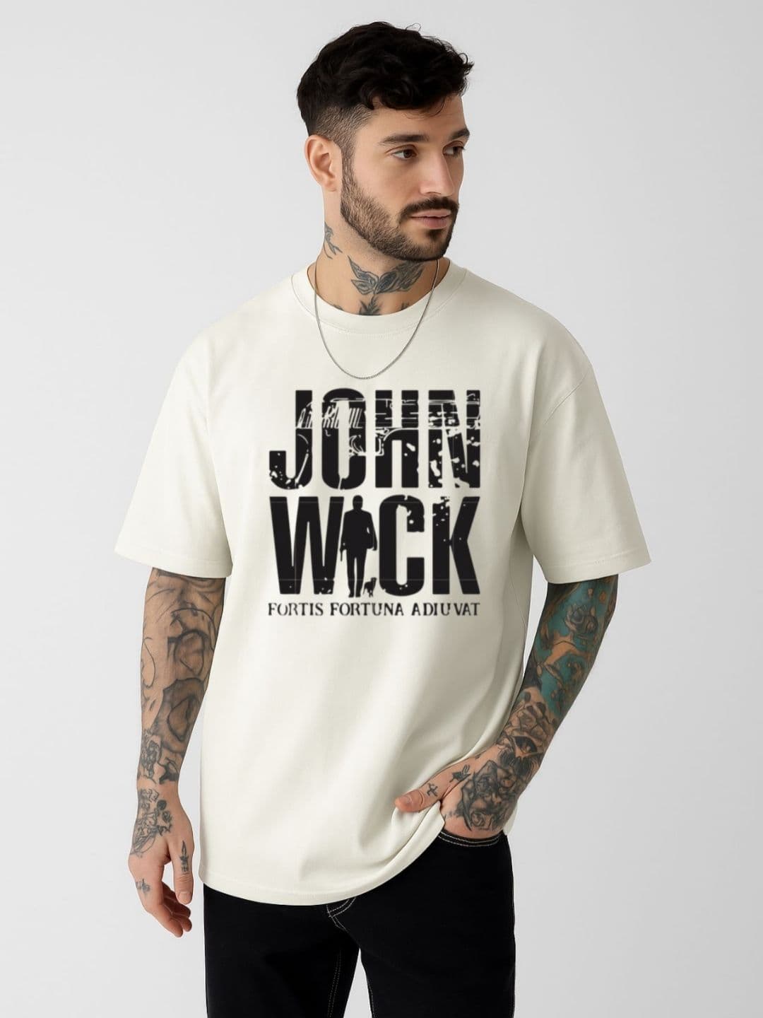 Be Crazy Men Typography Printed Round Neck Cotton Oversized T-shirt - view 1