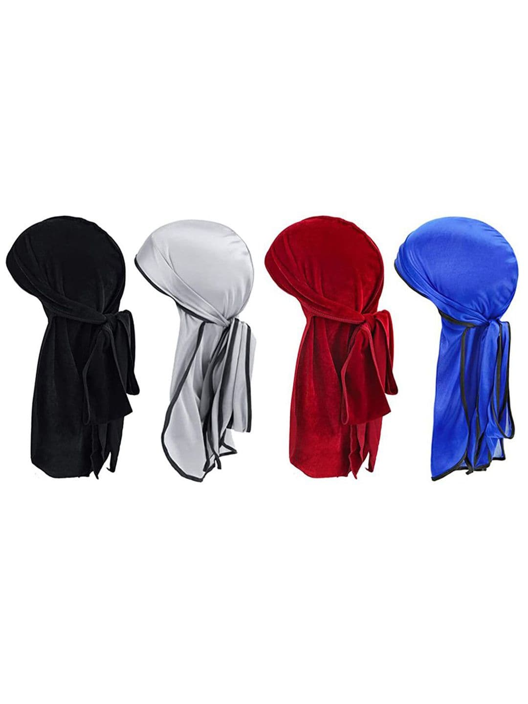 Gustave Men Pack Of 4 Extra Long Silk Headwrap Set - view 1