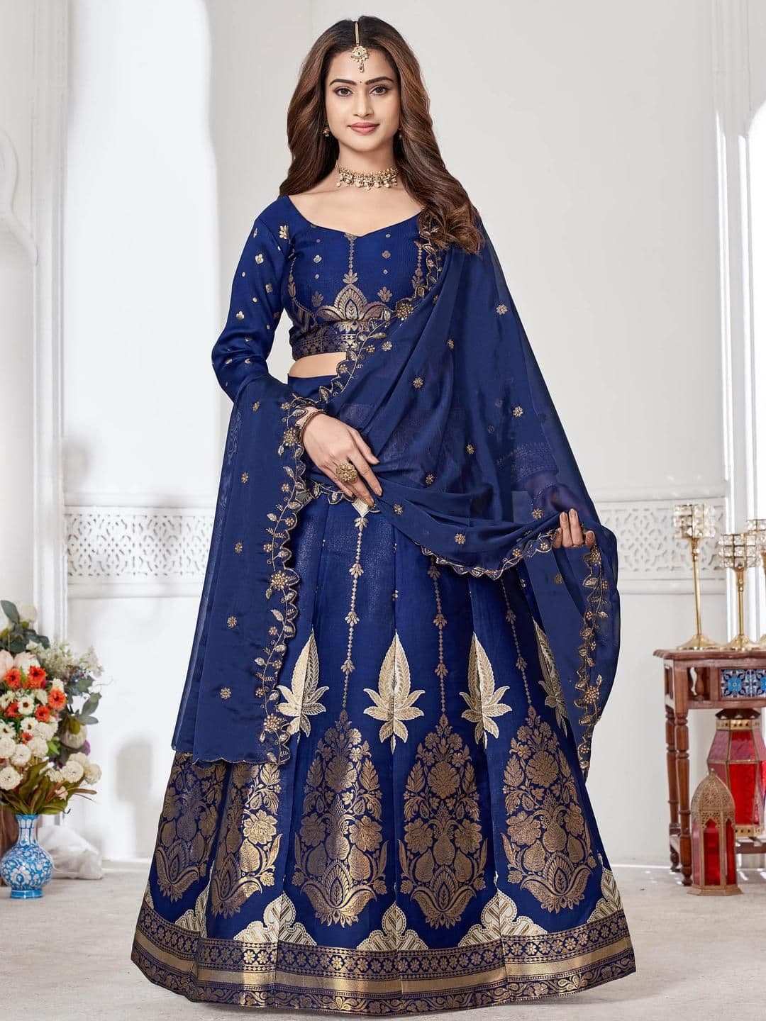 Mr Y Women Silk Lehenga Choli - view 1