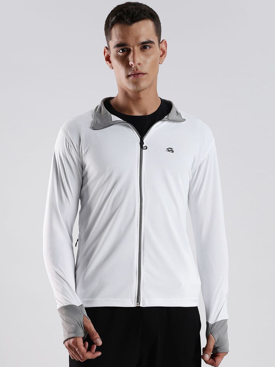 ADRO Mock Collar UV Sun Advanced Protection Running Lightweight Sporty Jacket - view 1