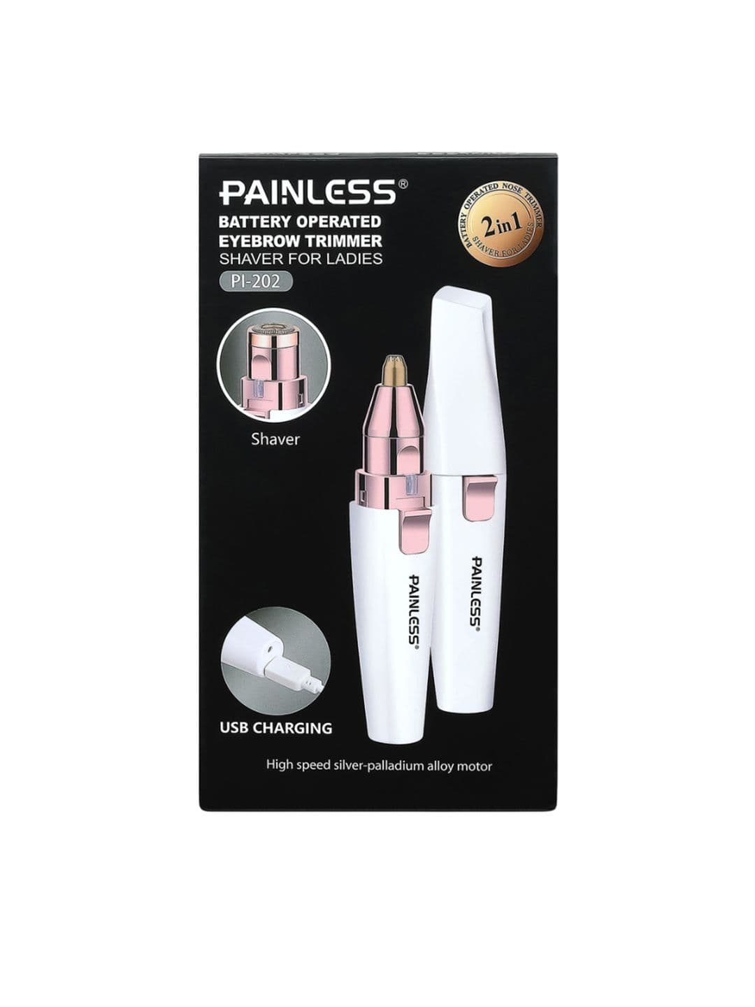 PAINLESS Rechargeable Portable Eyebrow Trimmer - view 1