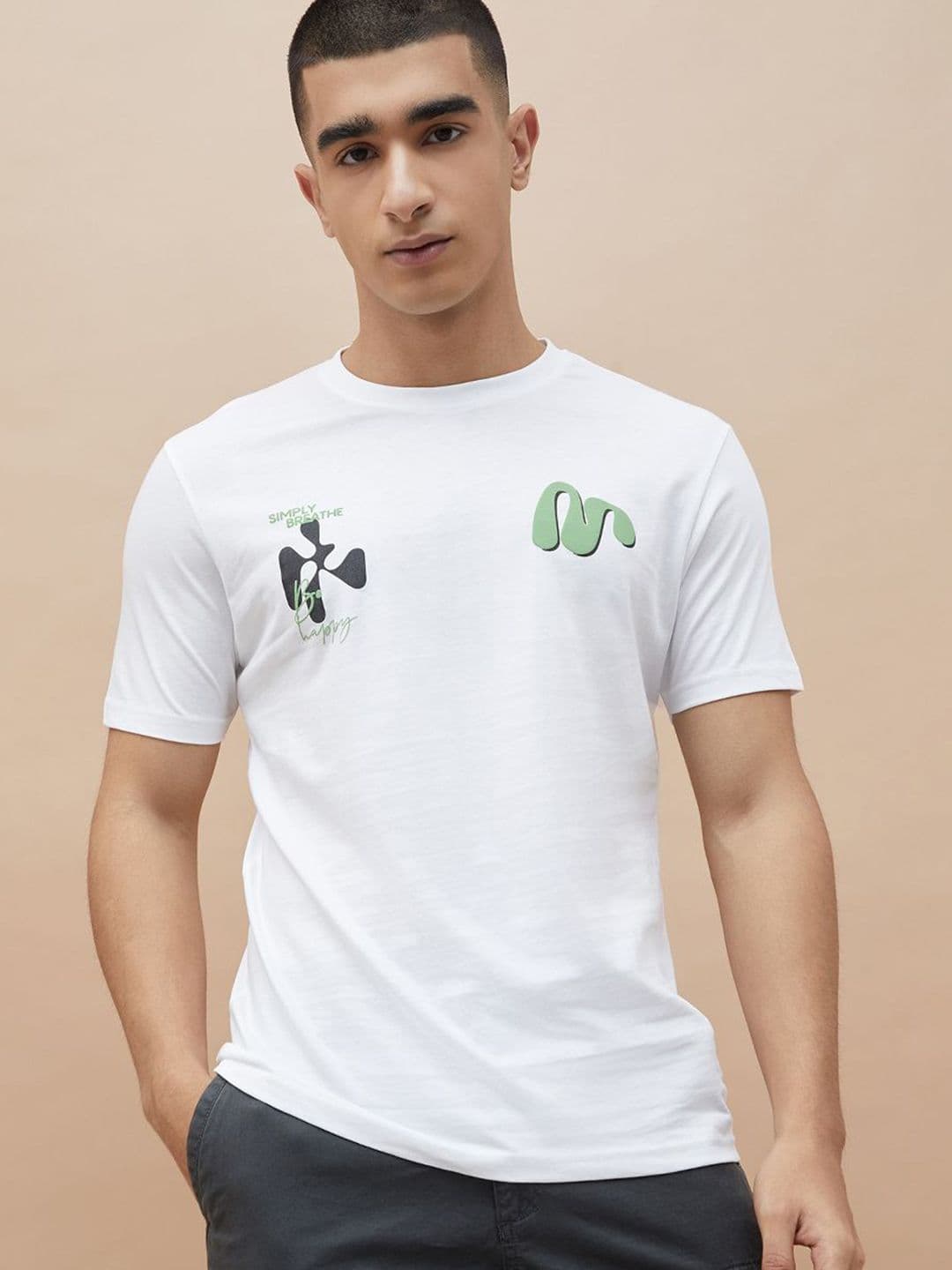 Fame Forever by Lifestyle Graphic Printed Round Neck Cotton T-shirt - view 1