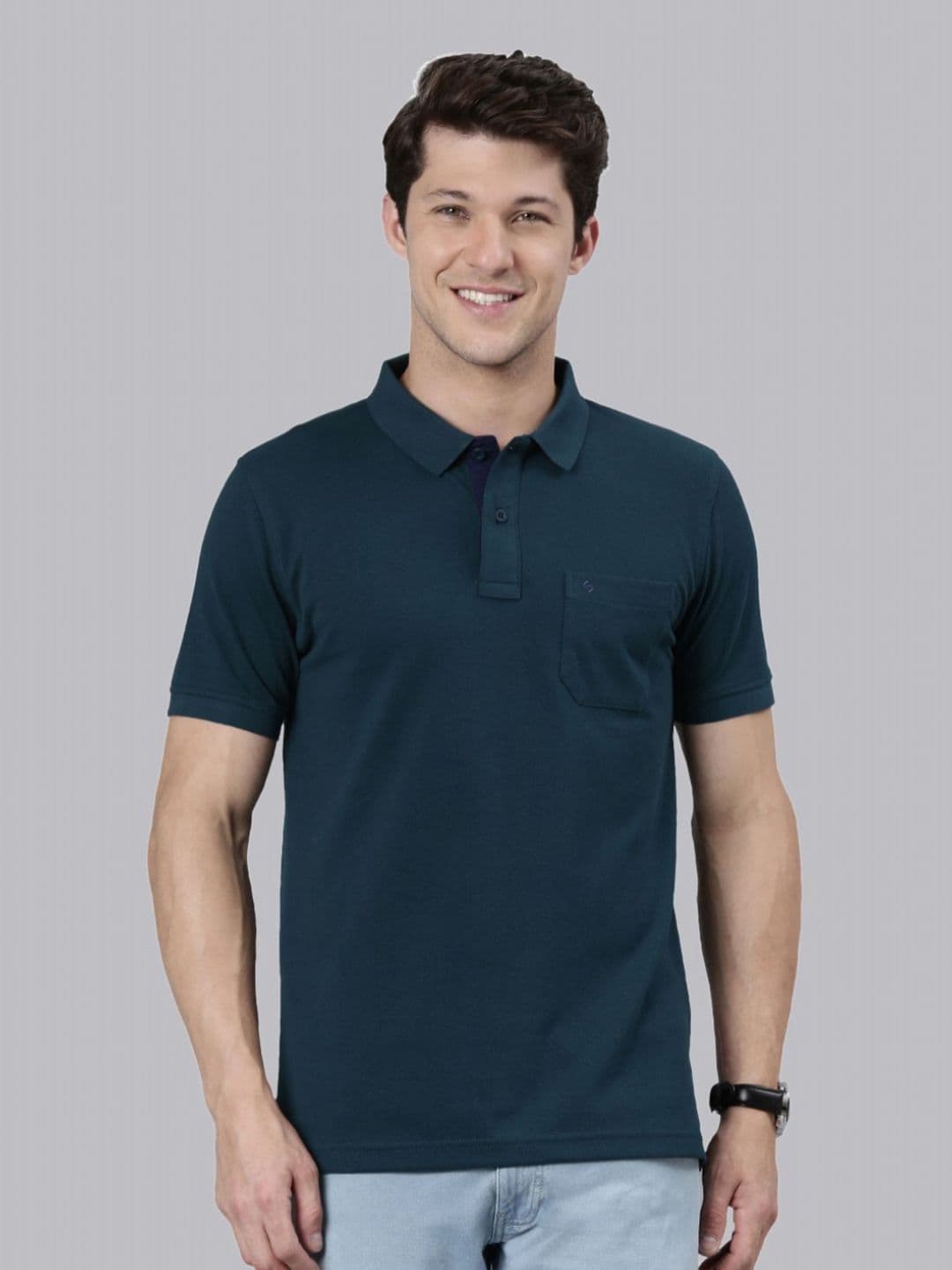 Classic Polo Polo Collar Slim Fit Cotton T-shirt - view 1