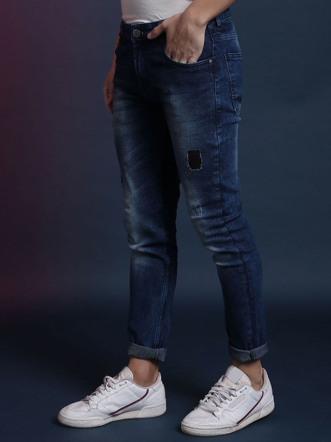 CAHOOT Men Comfort Relaxed Fit Mid-Rise Light Fade Stretchable Jeans - view 1