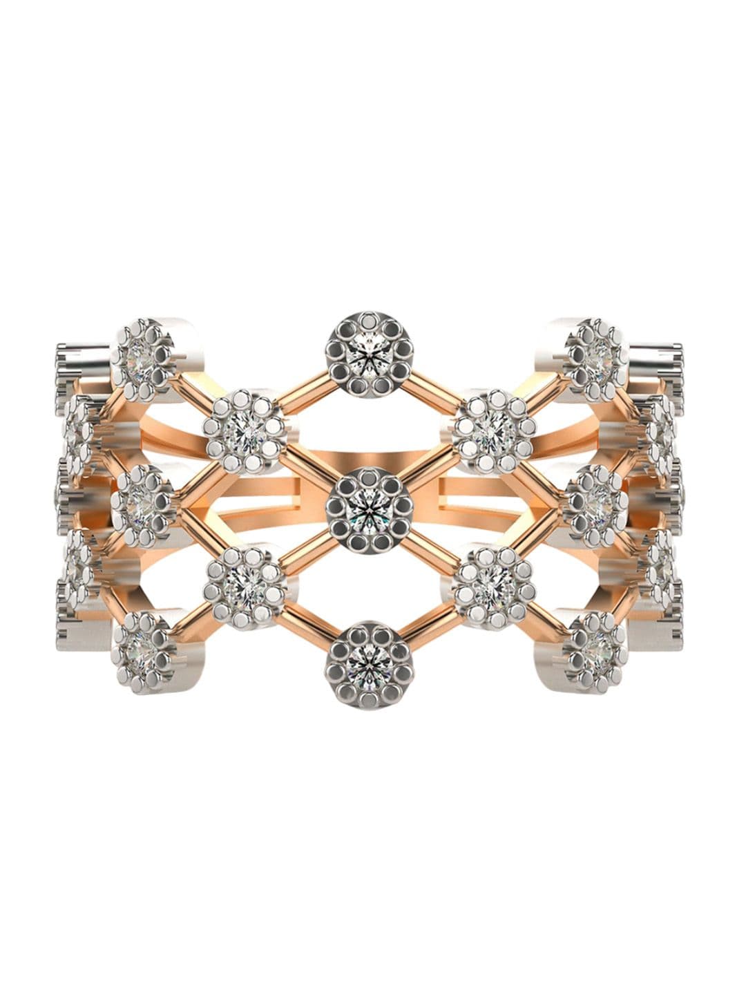 VALANOVA Sterling Silver Plated with Rose Gold & Certified Lab Grown Diamond 0.31cts - view 1