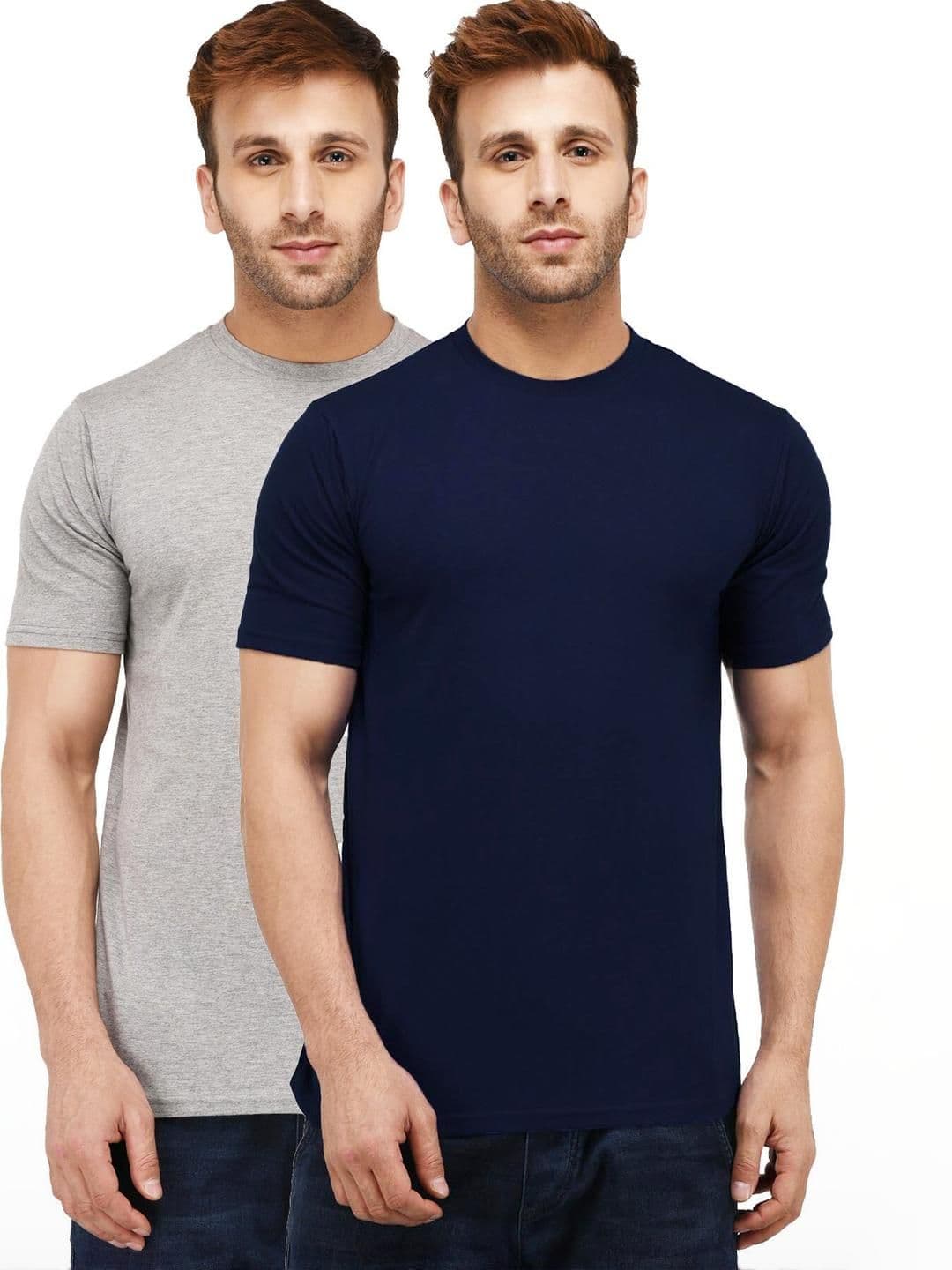 Kroptee Blue Cotton Tshirts - view 1