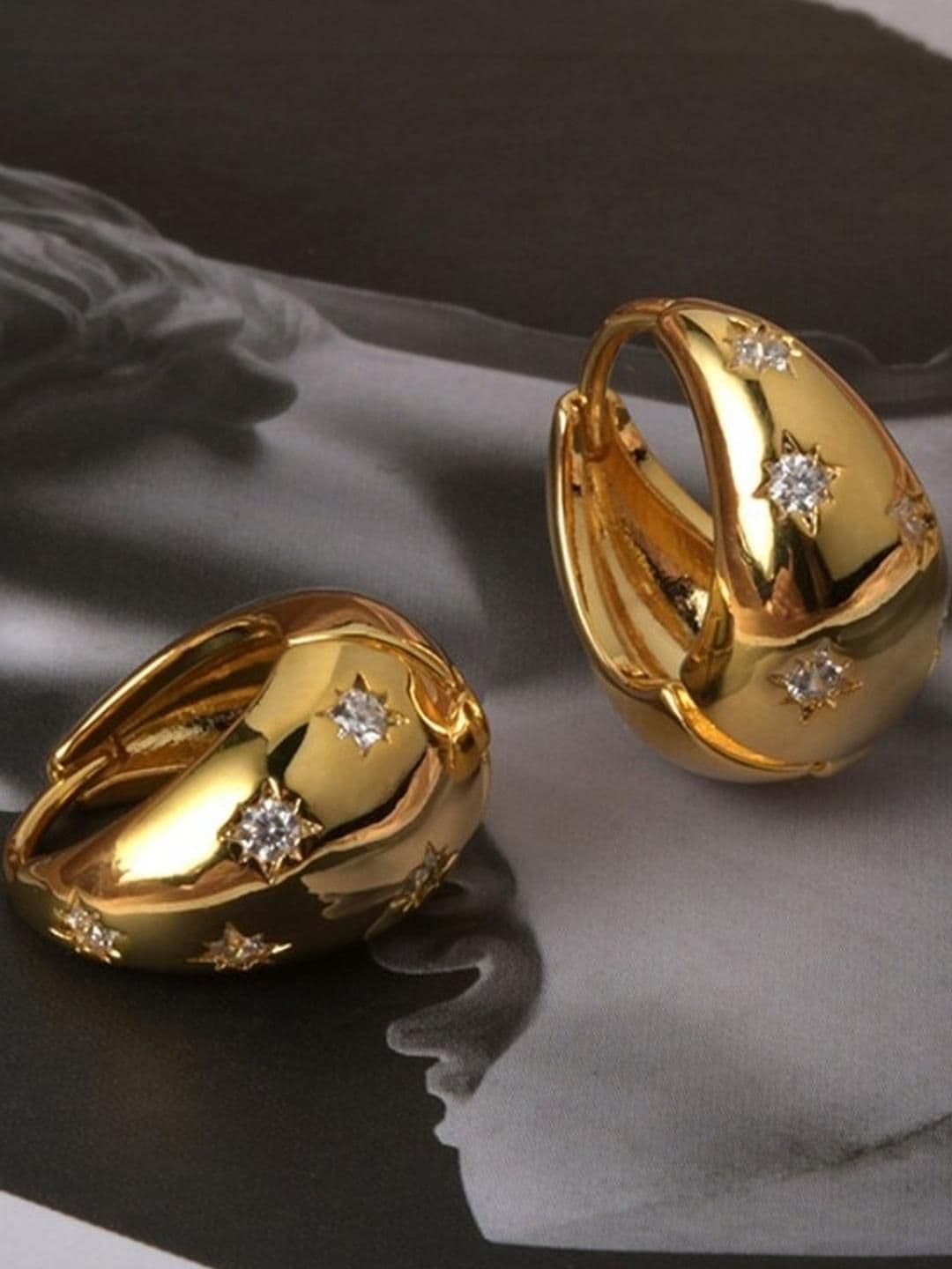 AKISON JEWELS Contemporary Hoop Earrings - view 1