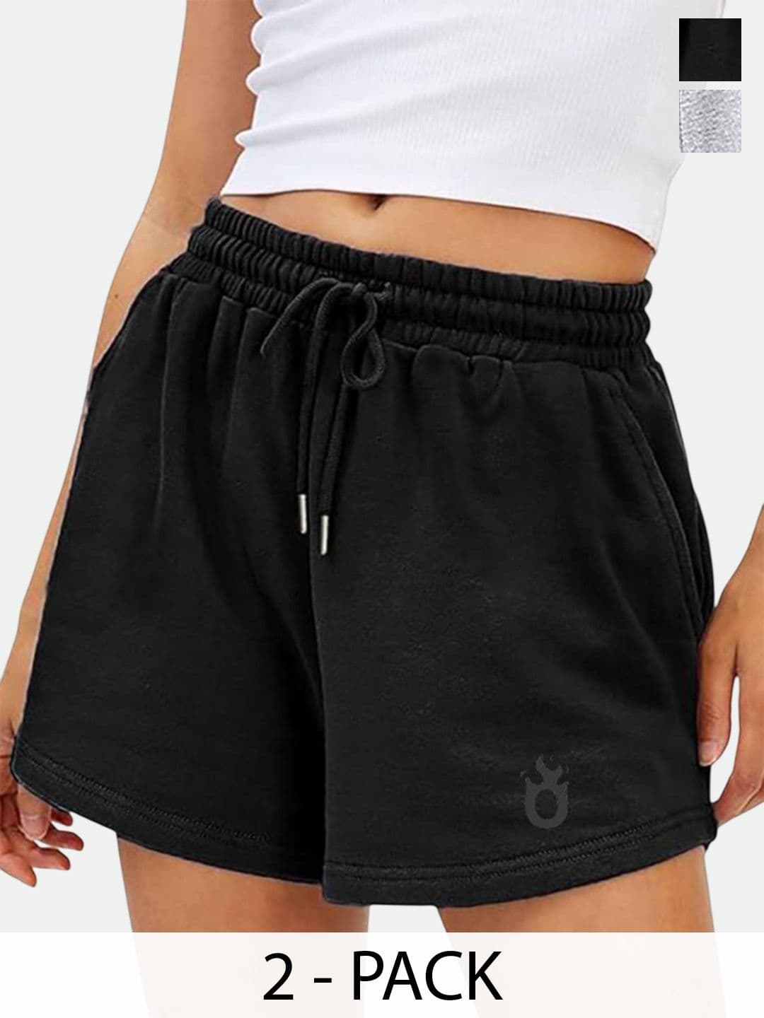 Hotfits Women pack Of 2 Training or Gym Shorts - view 1