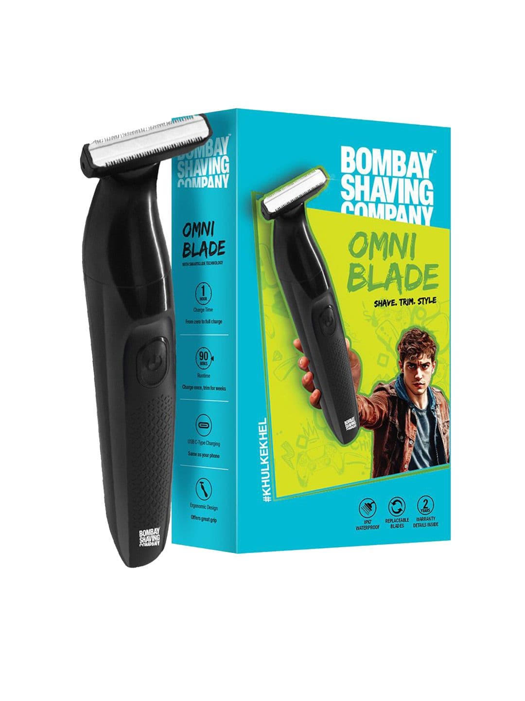 Bombay Shaving Company Omni Blade 3-In-1 Beard Trimmer- Black - view 1