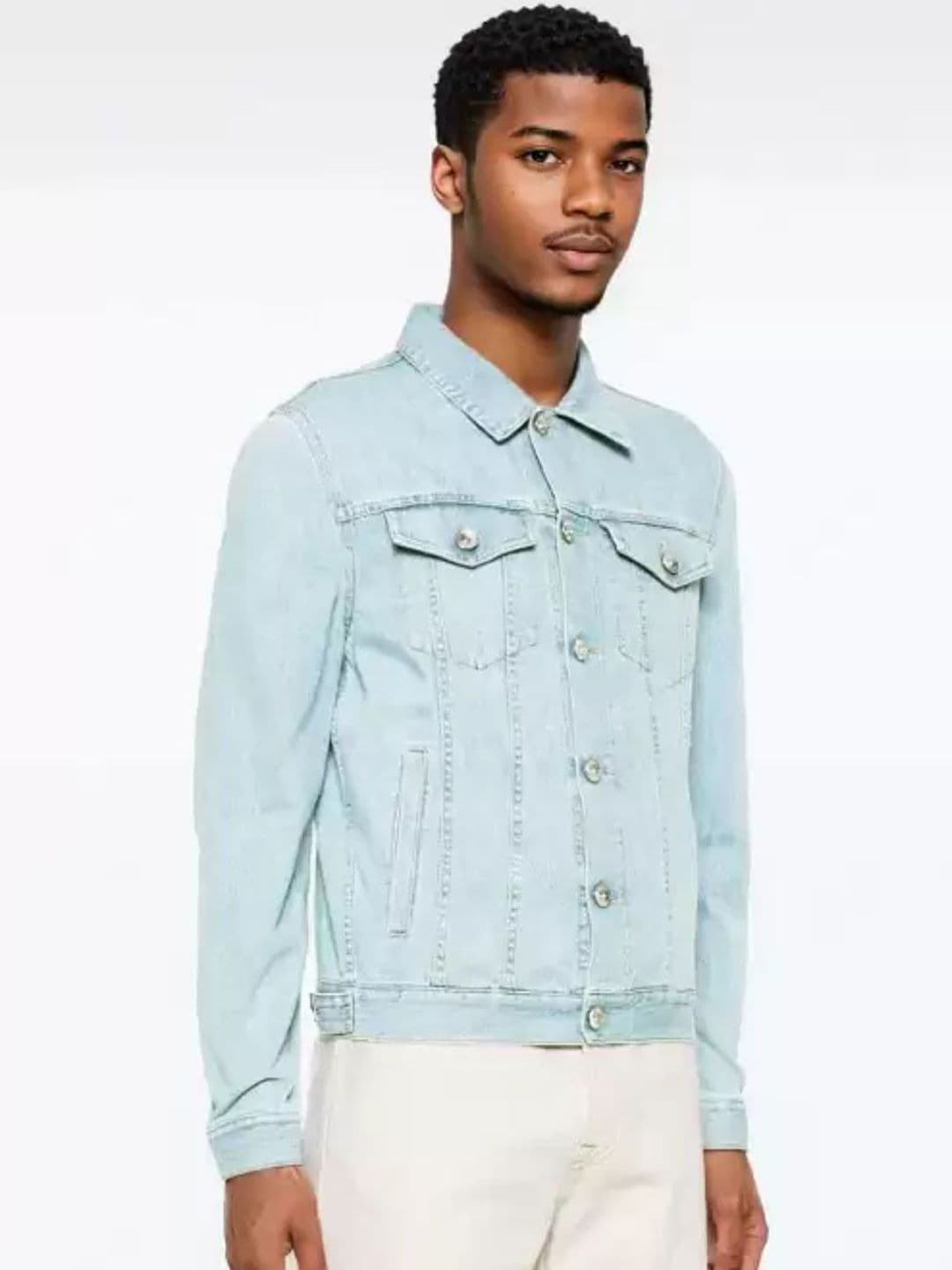 LINARIA Men Denim Jacket with Embroidered - view 1