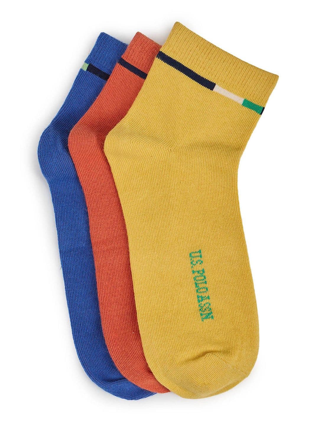 U.S. Polo Assn. Kids Pack Of 3 Above Ankle-Length Socks - view 1