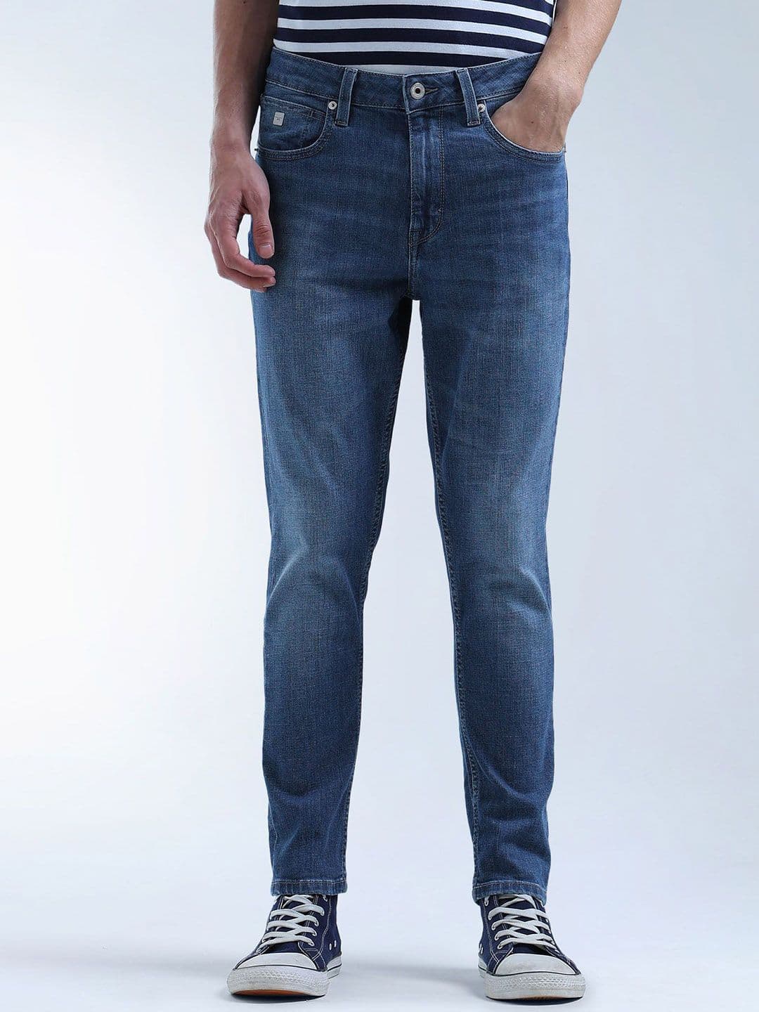 Flying Machine Capsule Men Mid-Rise Light Fade Cotton Relaxed Fit Jeans - view 1