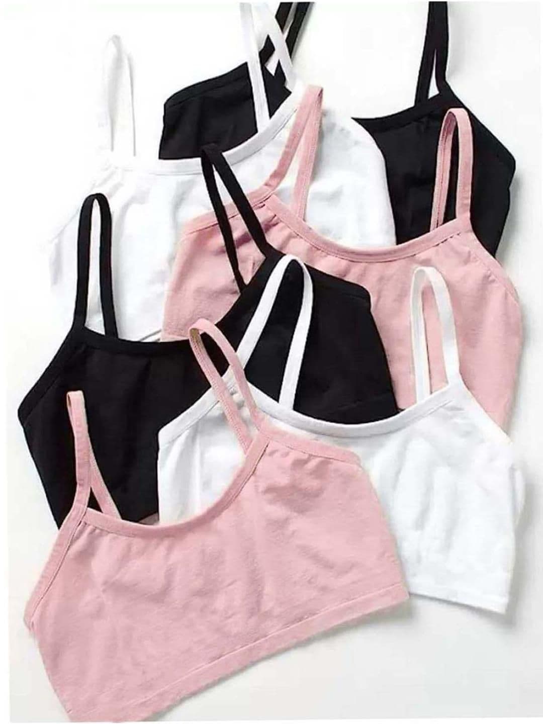 BRAAFEE Pack of 6 Beginners Non Padded Teenager Full Coverage Cotton Bra - view 1