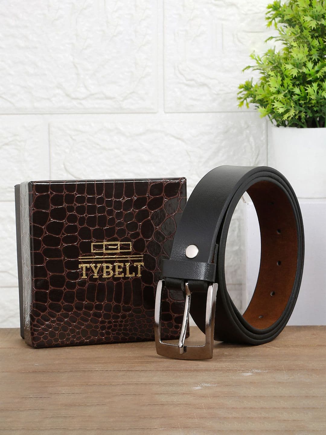 TYBELT Men Textured Leather Formal Belt - view 1