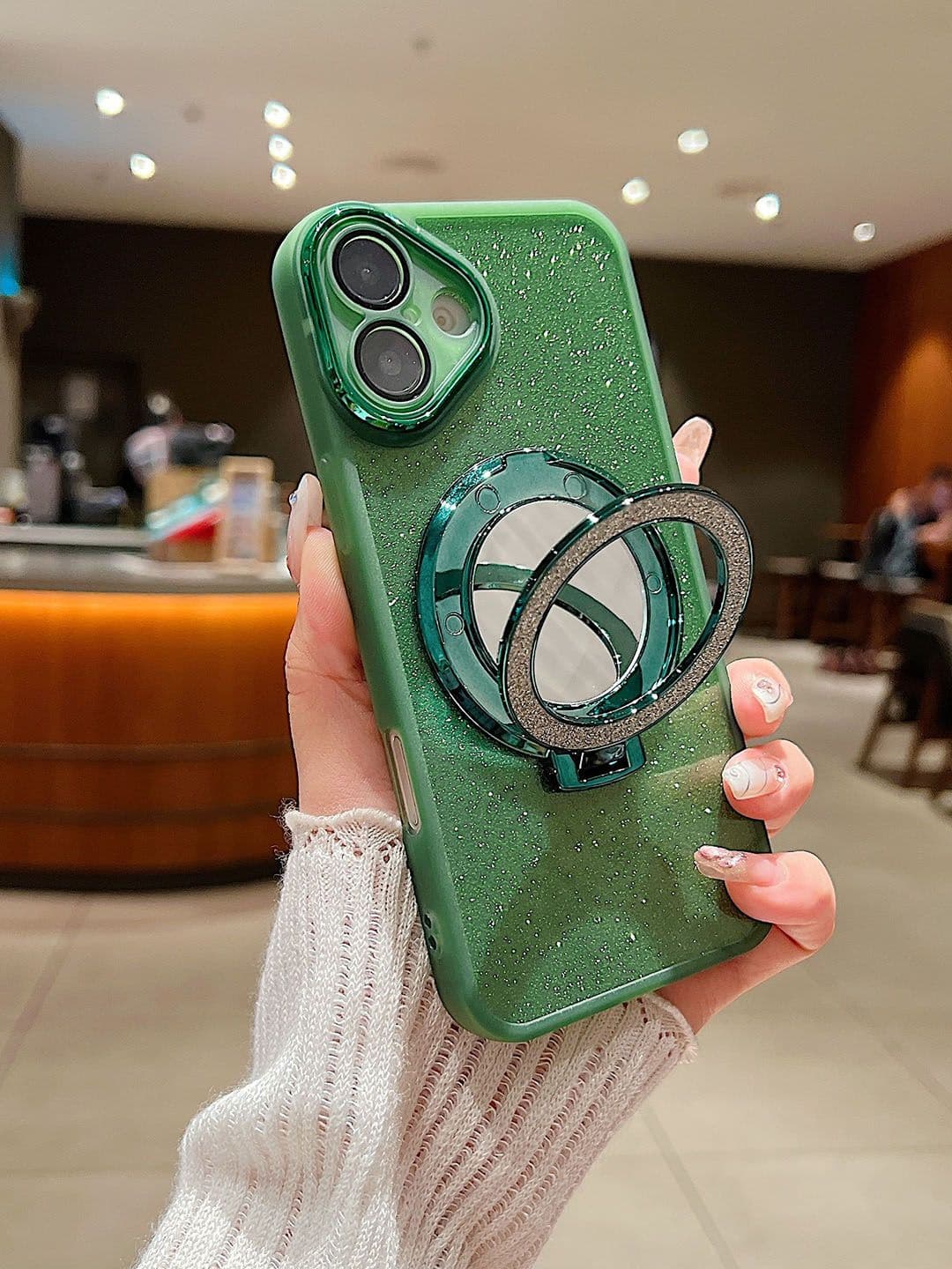 Luxury Kase Quirky iPhone 16 Plus Magnetic Stand Shockproof Back Case - view 1