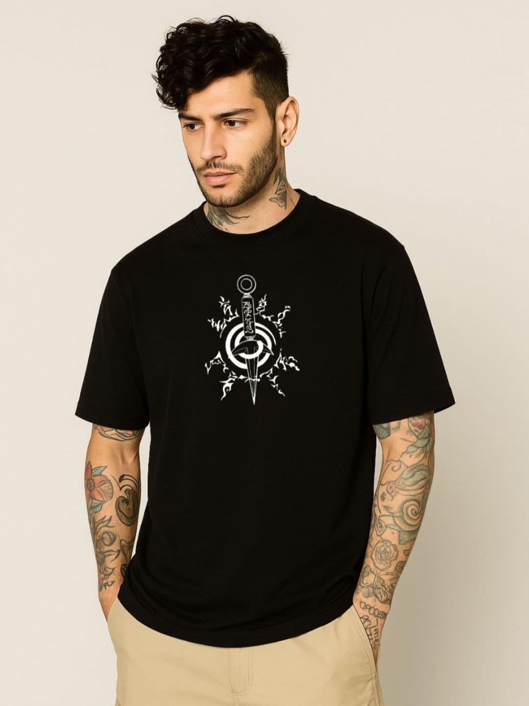 Be Crazy Men Graphic Printed Cotton T-shirt - view 1