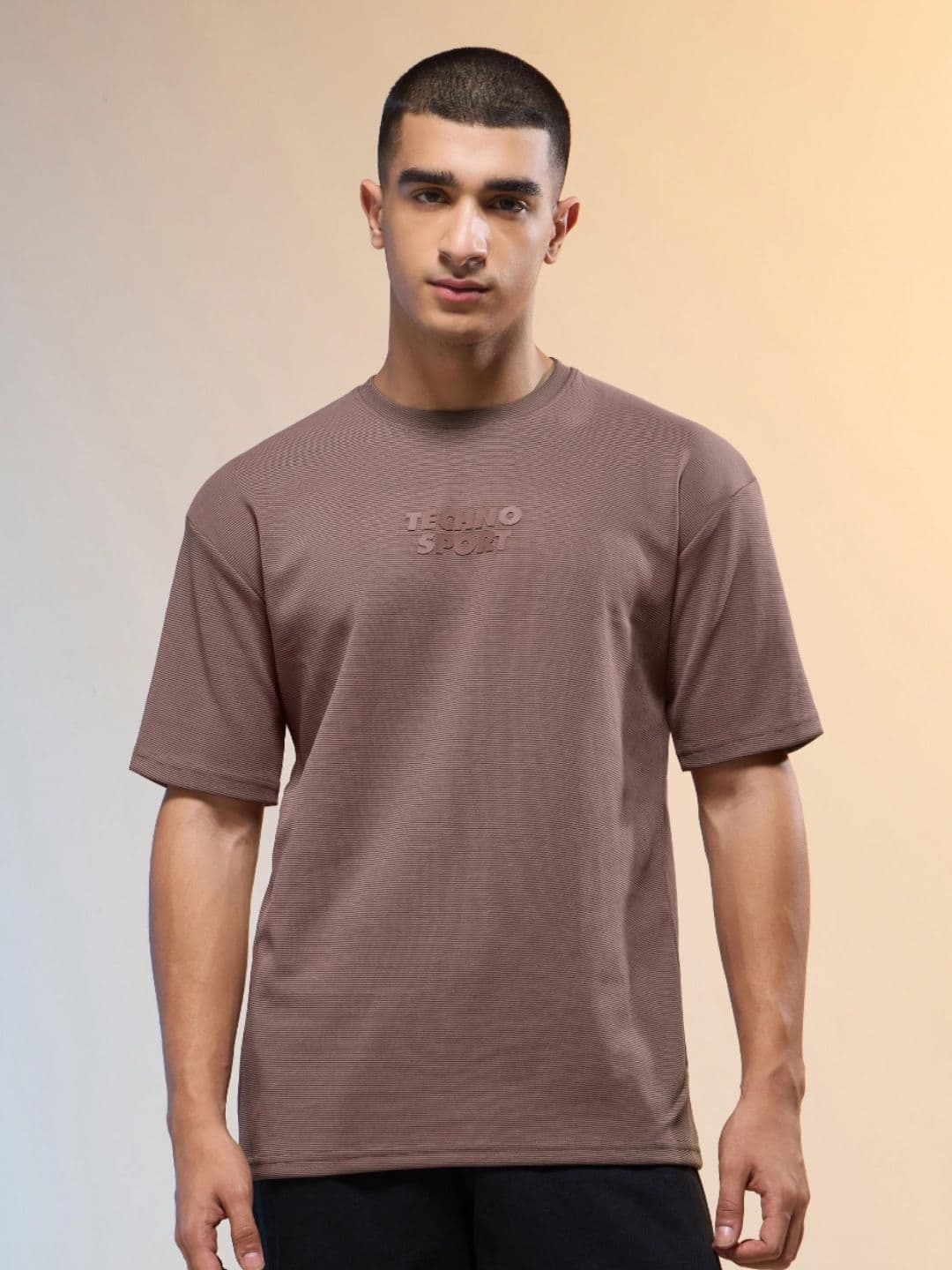 Technosport Men Printed Oversized Round Neck T-shirt with COTFLEX - view 1