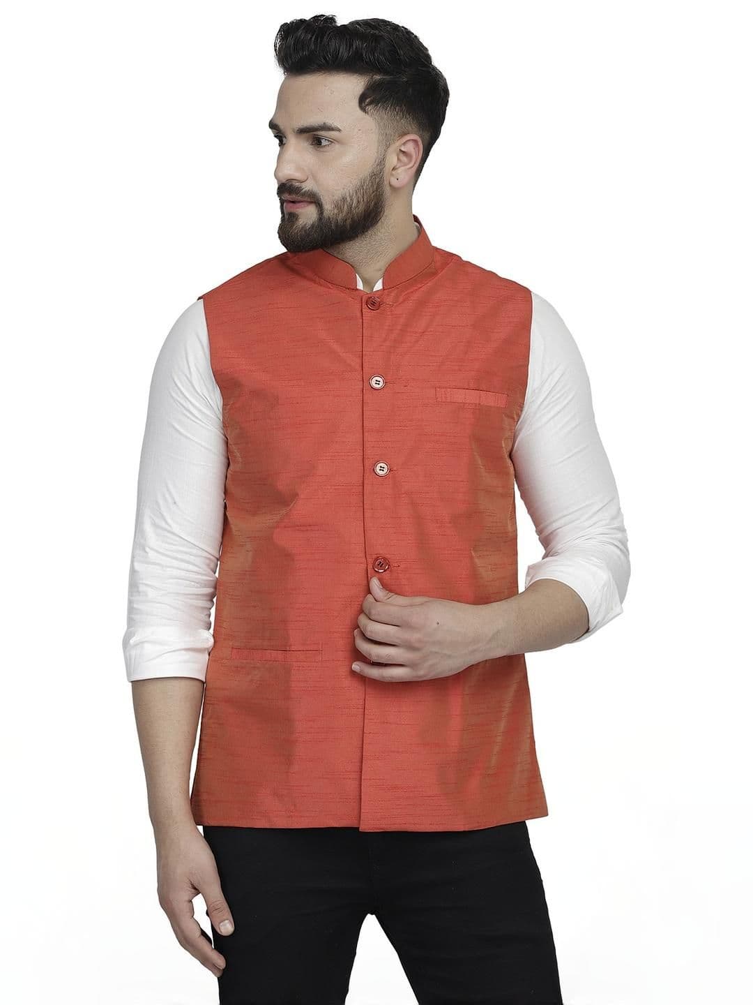 B BEN Sleeveless Self Design Men Jacket () - view 1