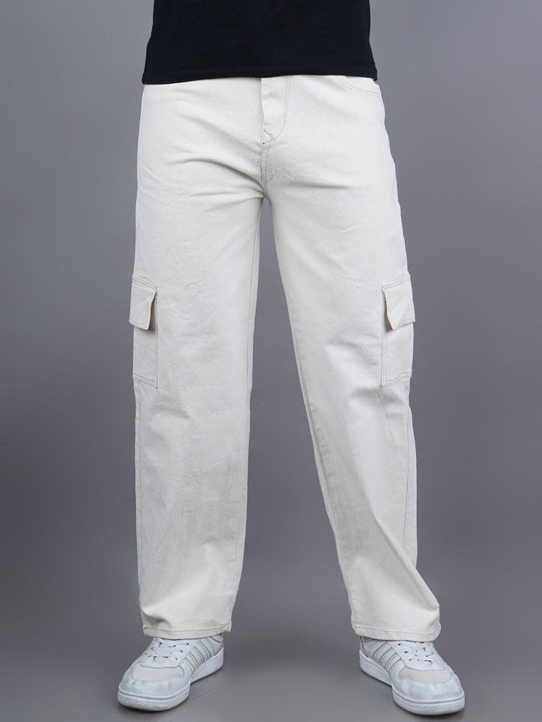 Moda Rapido Men Classic Mid-Rise Stretchable Baggy Jeans - view 1