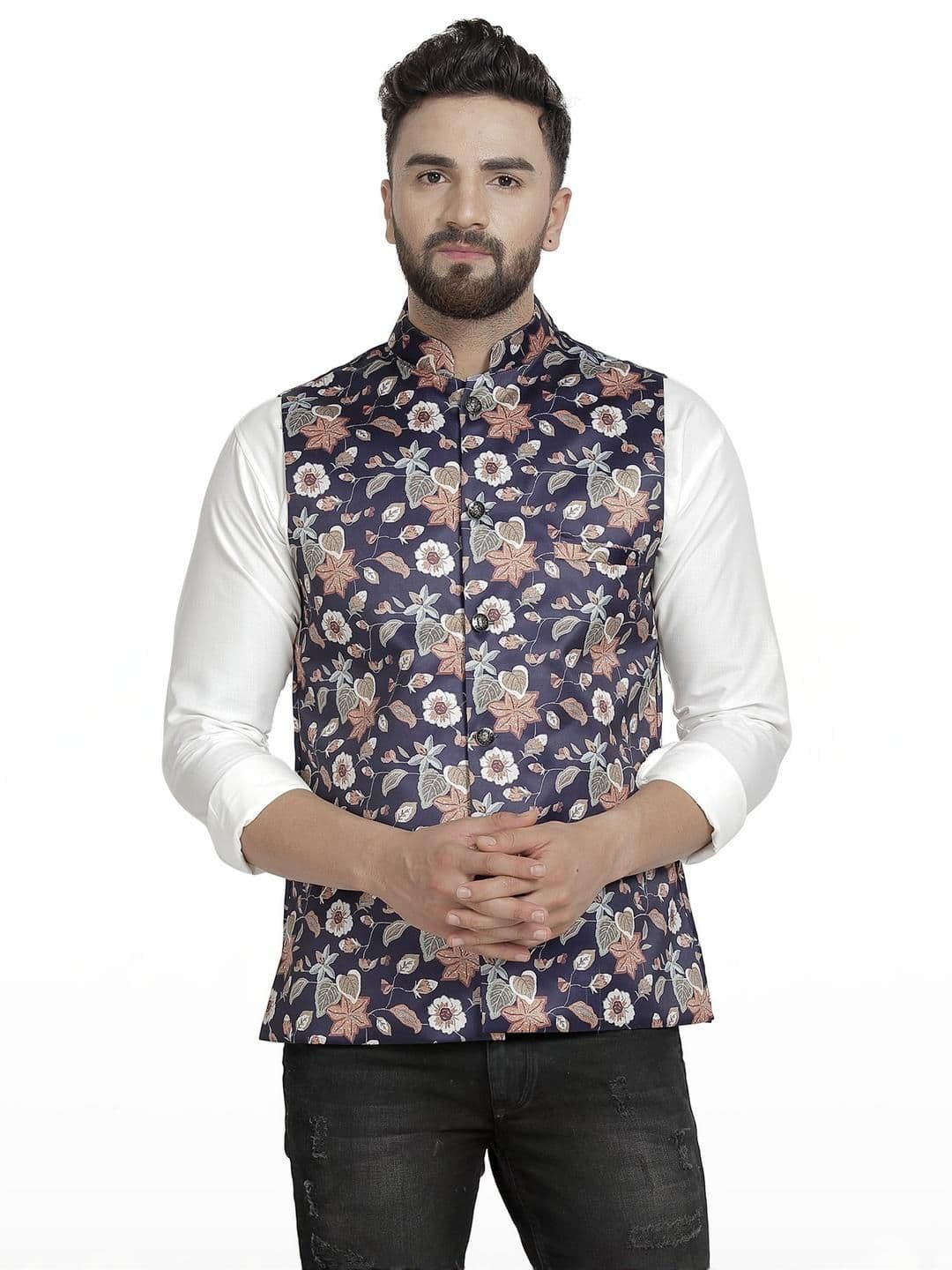 B BEN Sleeveless Printed Men Jacket () - view 1
