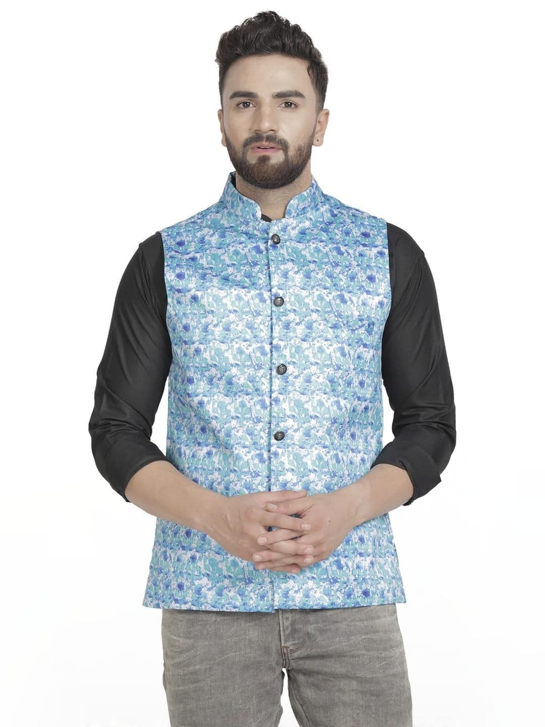 B BEN Sleeveless Printed Men Jacket () - view 1