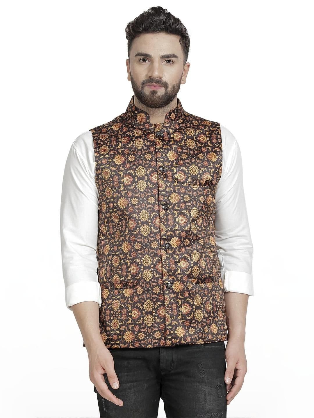 B BEN Sleeveless Printed Men Jacket () - view 1