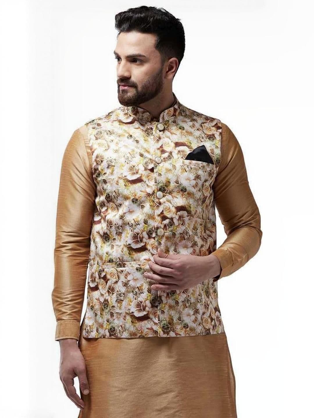 B BEN Sleeveless Self Design Men Jacket () - view 1