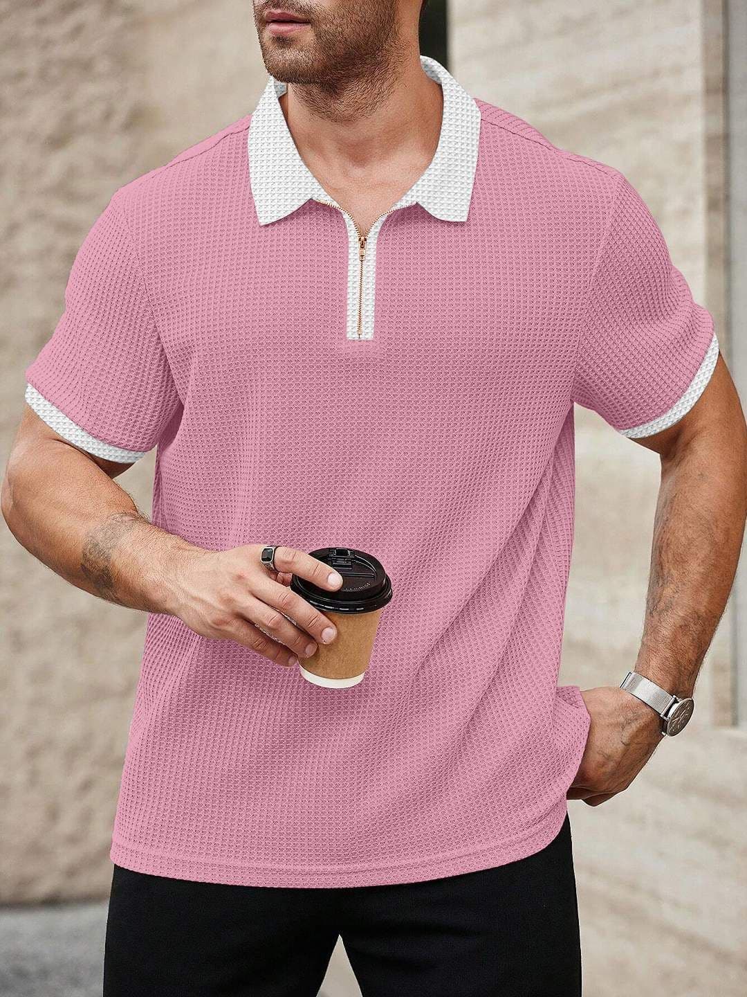 KAJARU Men Polo Collar T-shirt - view 1