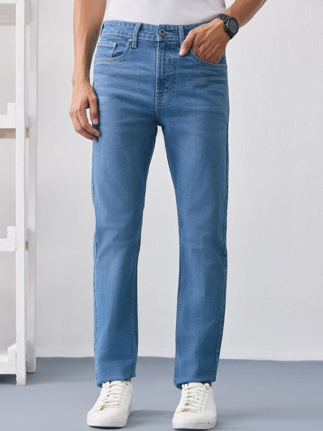 UNSTD Men Regular Fit Stretchable Denim Jeans - view 1
