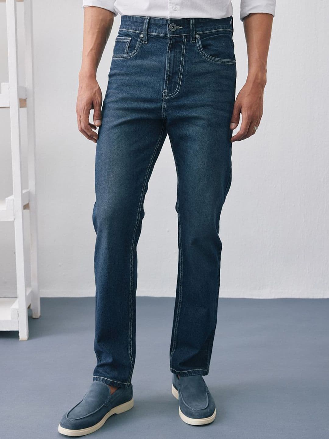 UNSTD Men Regular Fit Stretchable Denim Jeans - view 1