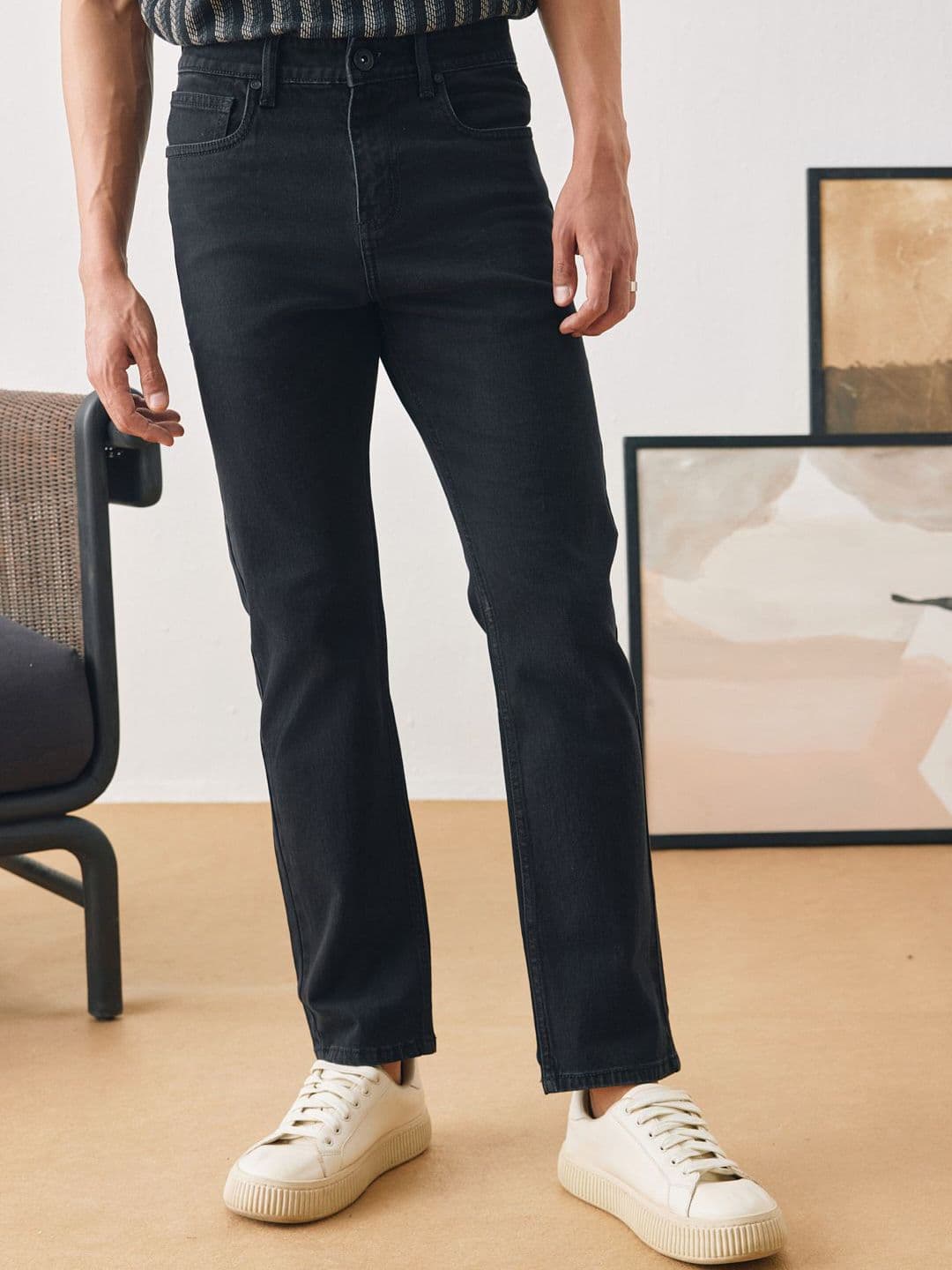 UNSTD Men Regular Fit Stretchable Denim Jeans - view 1