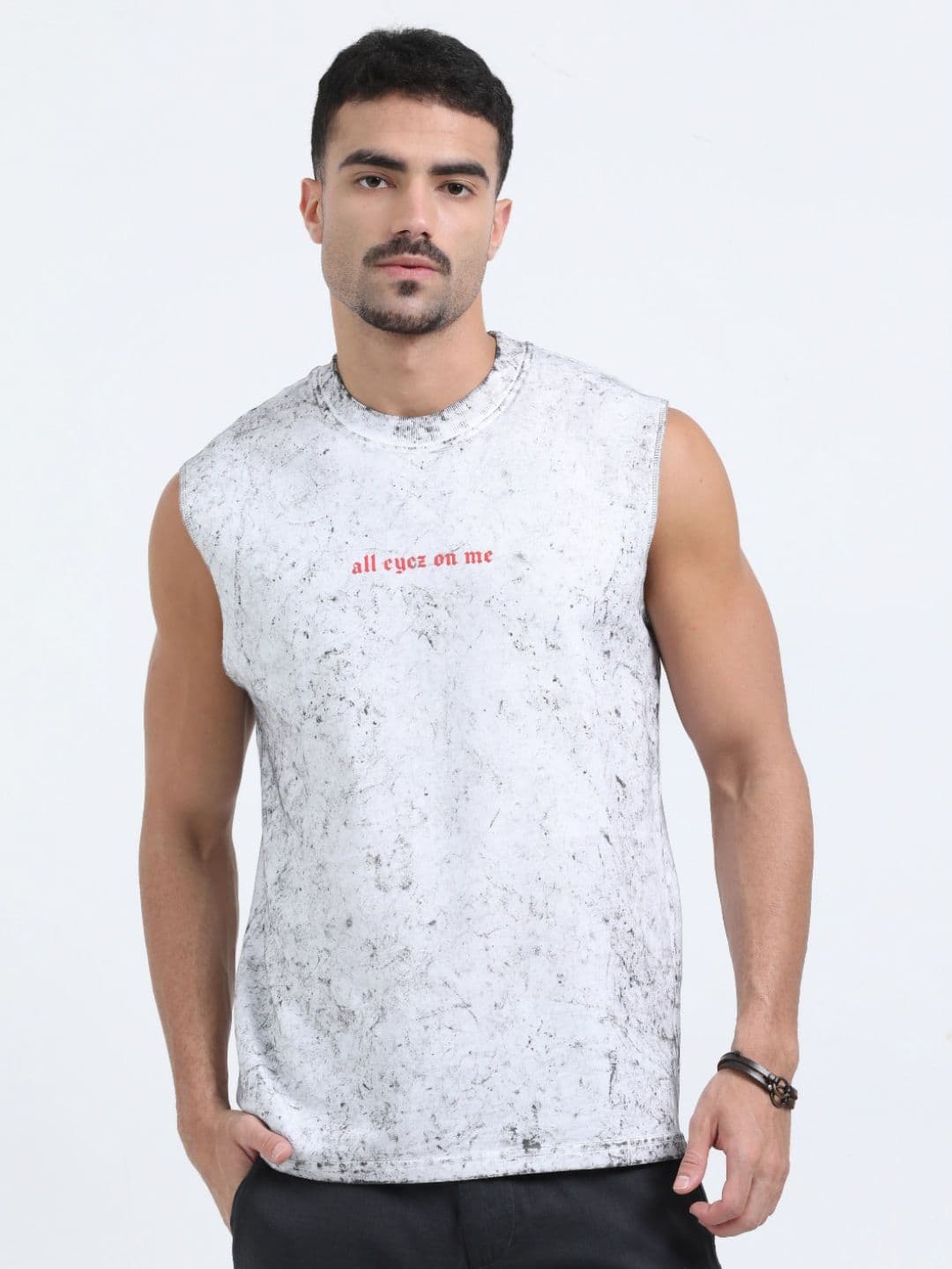 RHINO CULT Men Abstract Printed Round Neck Cotton T-shirt - view 1