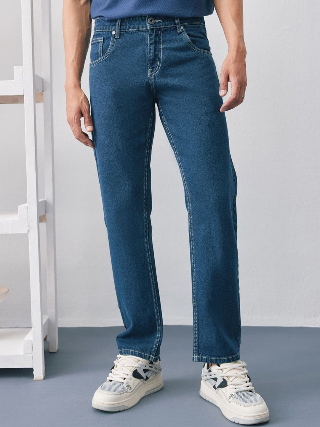 UNSTD Men Straight Fit Denim Jeans - view 1