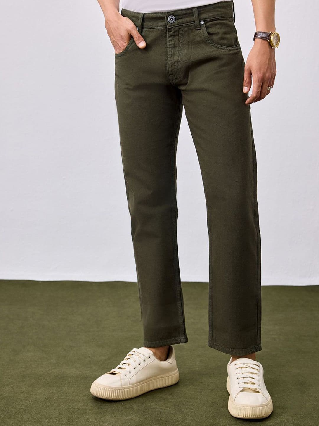 UNSTD Men Regular Fit Stretchable Denim Jeans - view 1