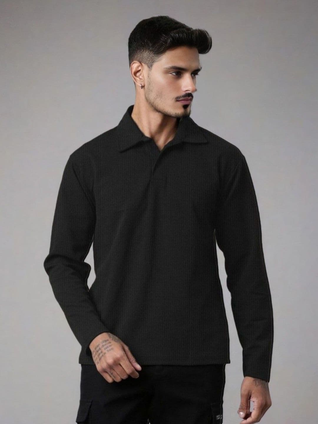 Moda Rapido Men Solid Polo Collar T-shirt - view 1