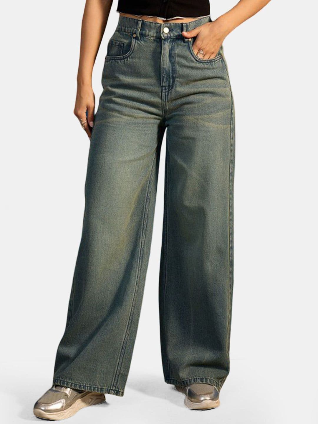 The Roadster Lifestyle Co. Women Straight-Fit High-Rise Light Fade Cotton Jeans - view 1