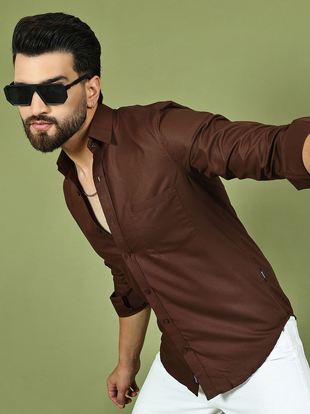 The Roadster Lifestyle Co. Classic Spread Collar Casual Shirt - view 1