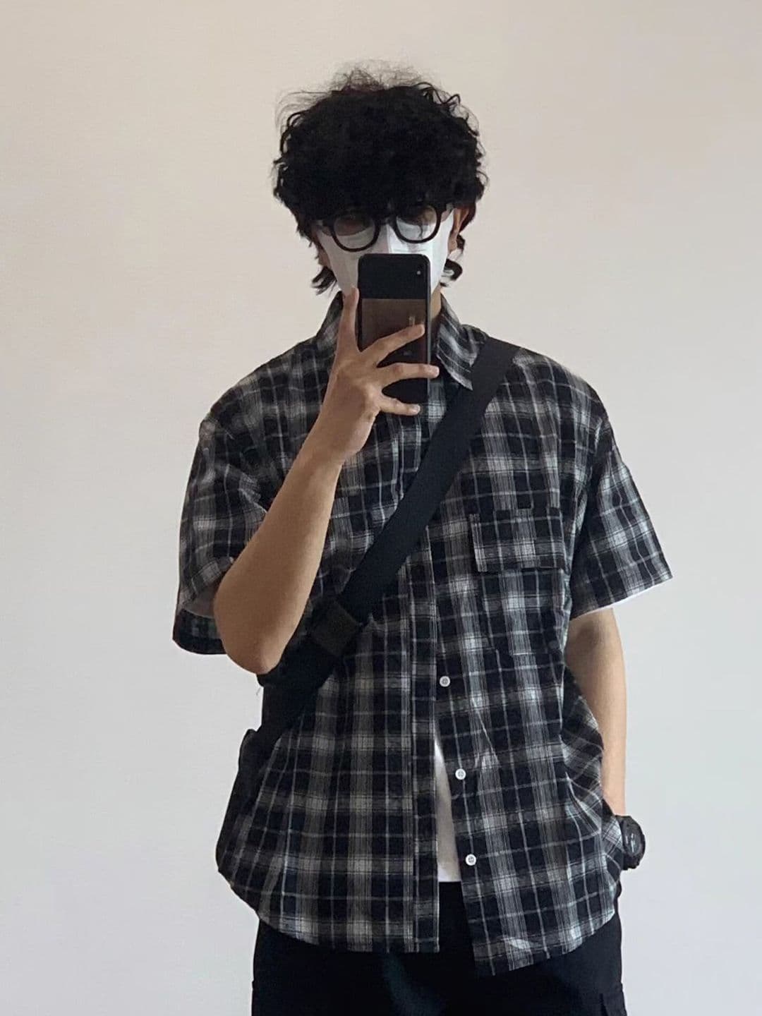 StyleCast x Revolte Men Tartan Checked Spread Collar Casual Shirt - view 1